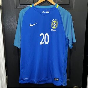 Brazil Camila #20 Nike Dri-FIT Jersey Blue Size L Authentic Fan Gear